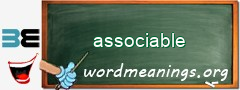 WordMeaning blackboard for associable